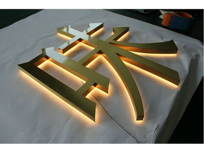 電鍍背發光(guāng)字